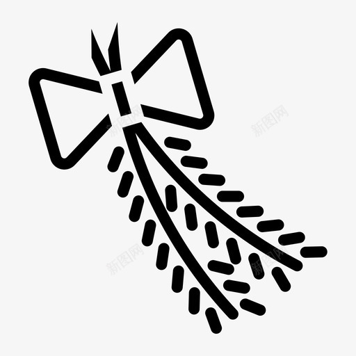 槲寄生圣诞节友谊图标svg_新图网 https://ixintu.com 友谊 圣诞节 幸运 植物 槲寄生