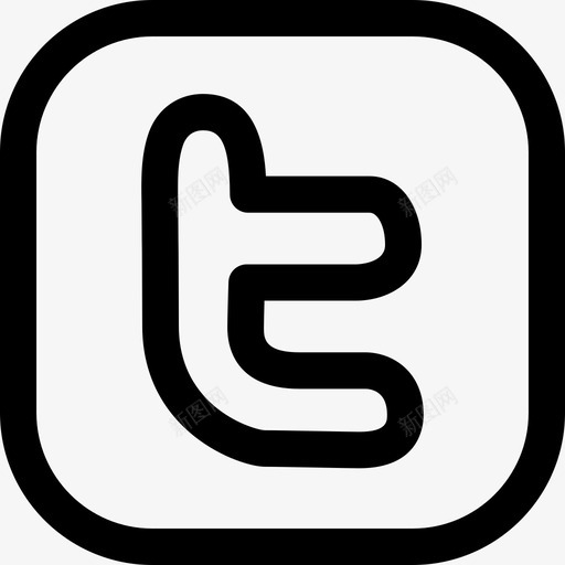 Twitter社交媒体28第32px行图标svg_新图网 https://ixintu.com Twitter 社交媒体28 第32px行