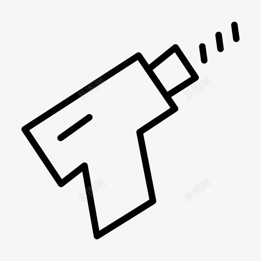 钻电动工具简单的图标svg_新图网 https://ixintu.com 电动工具 简单的图标 钻