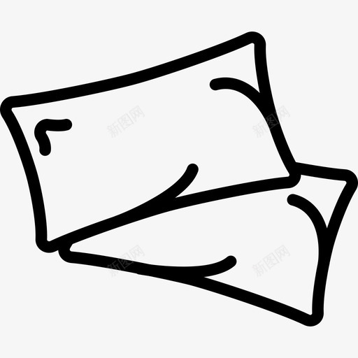 枕头家用4直系图标svg_新图网 https://ixintu.com 家用4 枕头 直系