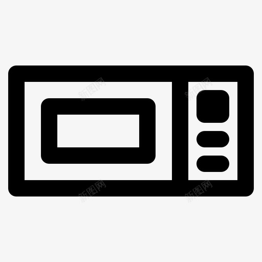 烤箱厨房微波炉图标svg_新图网 https://ixintu.com 厨房 厨房设备 微波炉 炉灶 烤箱