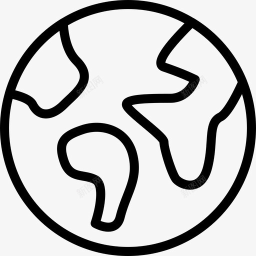 地球生态学67线性图标svg_新图网 https://ixintu.com 地球 生态学67 线性