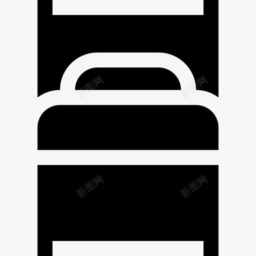 床家具18填充图标svg_新图网 https://ixintu.com 填充 家具18 床