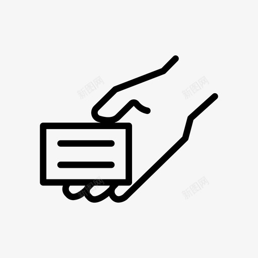 卡手付款图标svg_新图网 https://ixintu.com 付款 卡 取款 名片 手 简单图标