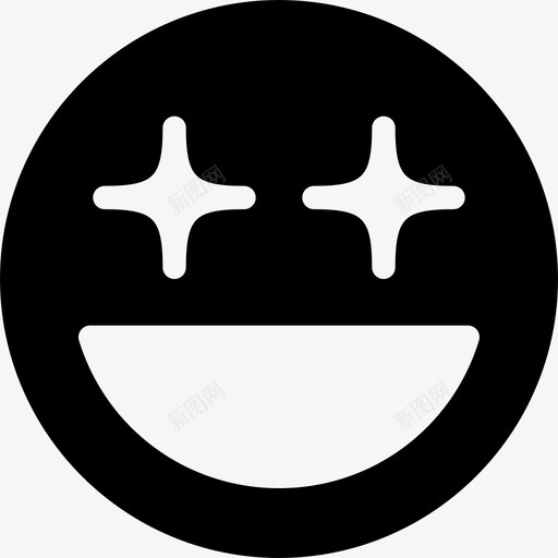 闪光表情符号21填充图标svg_新图网 https://ixintu.com 填充 表情符号21 闪光