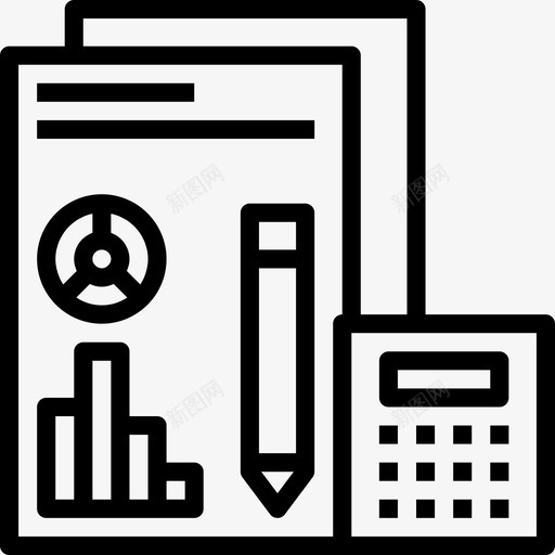 分析金融投资2线性图标svg_新图网 https://ixintu.com 分析 线性 金融投资2