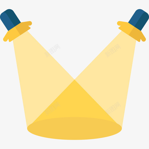 聚光灯风景艺术11平面图标svg_新图网 https://ixintu.com 平面 聚光灯 风景艺术11