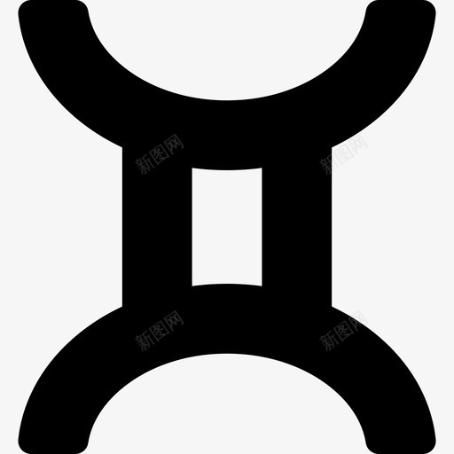 双子座神秘的6充满图标svg_新图网 https://ixintu.com 充满 双子座 神秘的6