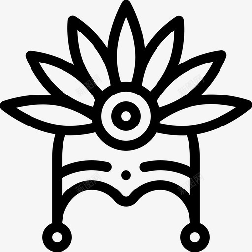 头饰巴西嘉年华7直纹图标svg_新图网 https://ixintu.com 头饰 巴西嘉年华7 直纹