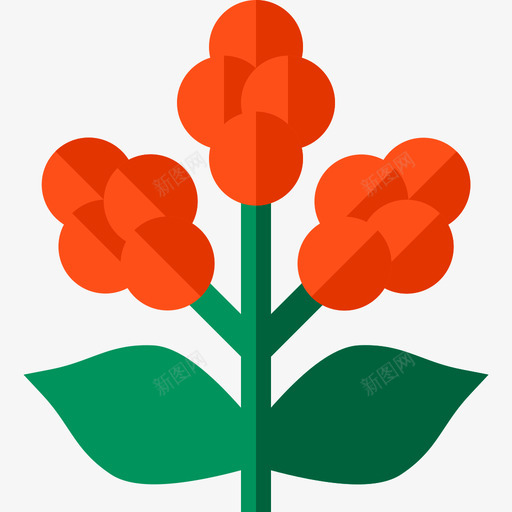 植物冬季自然5平坦图标svg_新图网 https://ixintu.com 冬季自然5 平坦 植物