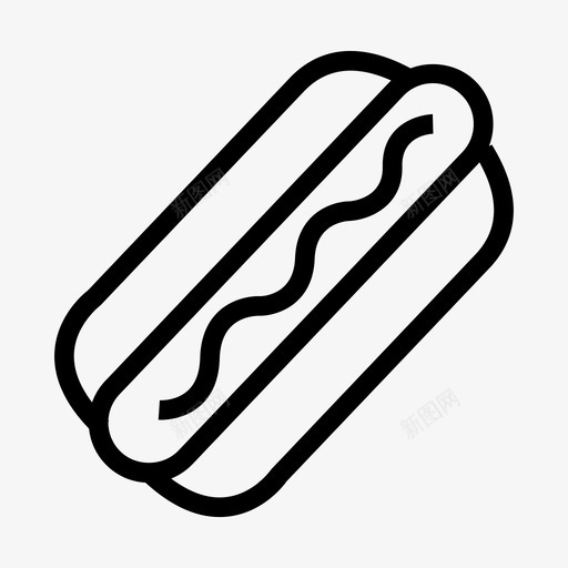 热狗牛肉热狗热狗三明治图标svg_新图网 https://ixintu.com 热狗 热狗三明治 牛肉热狗