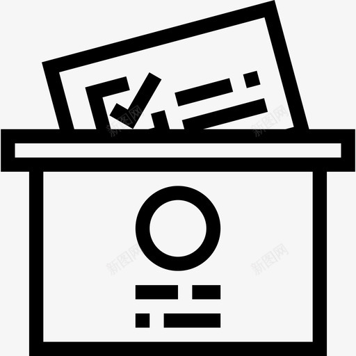 选票政治2直系图标svg_新图网 https://ixintu.com 政治2 直系 选票