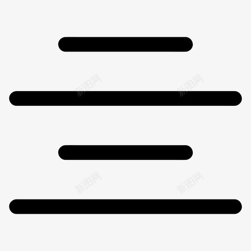 居中对齐线条段落图标svg_新图网 https://ixintu.com 基本图标所有尺寸 居中对齐 文本 段落 线条