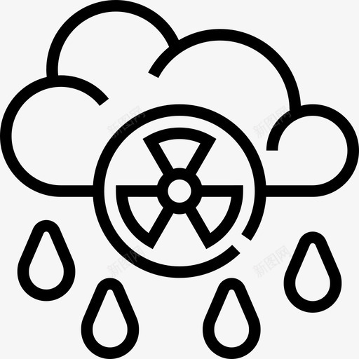 酸雨核2线状图标svg_新图网 https://ixintu.com 核2 线状 酸雨