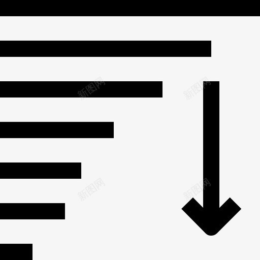 排序内容编辑器线性图标svg_新图网 https://ixintu.com 内容编辑器 排序 线性