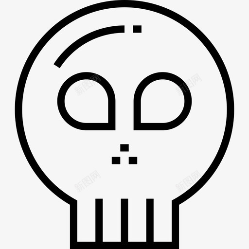 头骨考古学3线状图标svg_新图网 https://ixintu.com 头骨 线状 考古学3