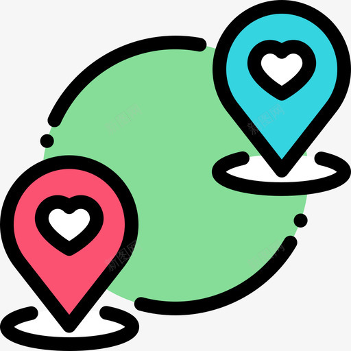 占位符约会应用程序9线性颜色图标svg_新图网 https://ixintu.com 占位符 约会应用程序9 线性颜色