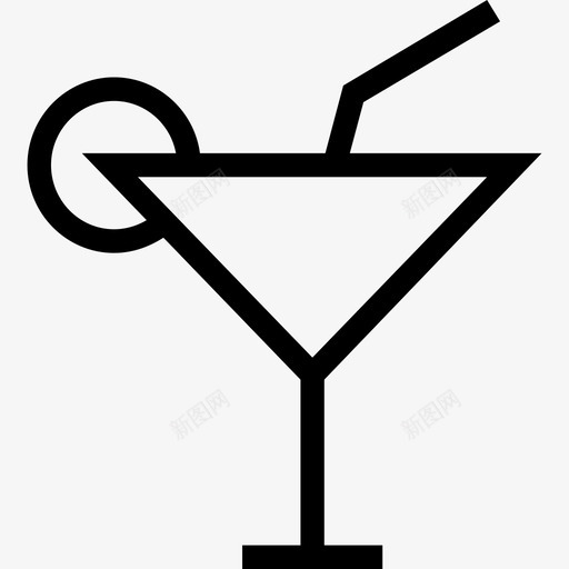 鸡尾酒爱情浪漫5直系图标svg_新图网 https://ixintu.com 爱情浪漫5 直系 鸡尾酒