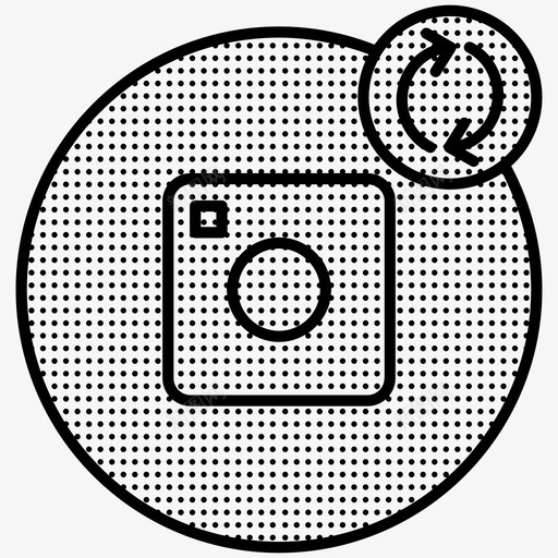 旋转照片相机点图标svg_新图网 https://ixintu.com 旋转照片 相机点
