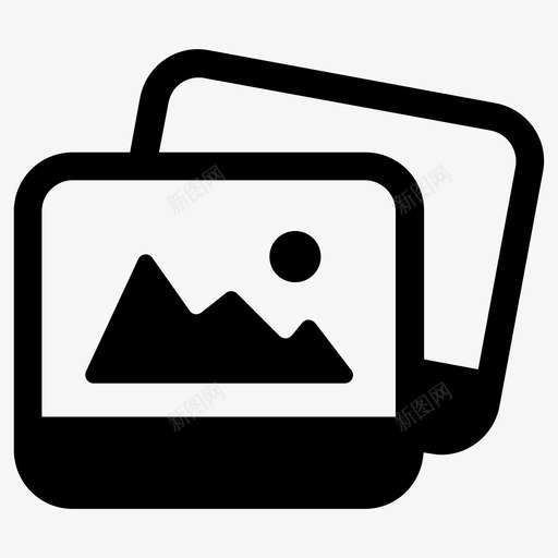 照片相册图库图标svg_新图网 https://ixintu.com 图像 图库 图片 照片 相册