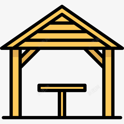露台20号楼线性颜色图标svg_新图网 https://ixintu.com 20号楼 线性颜色 露台