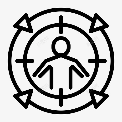 目标运营聚焦市场图标svg_新图网 https://ixintu.com 专业搜索引擎优化 市场 目标运营 聚焦 营销 销售