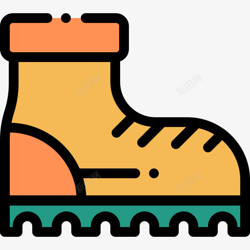 靴子探险7直线颜色图标svg_新图网 https://ixintu.com 探险7 直线颜色 靴子