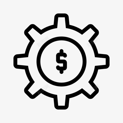 资金管理cog财务图标svg_新图网 https://ixintu.com cog 企业财务大纲1 财务 资金管理 齿轮
