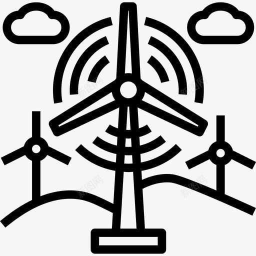 Eolic能量能量17线性图标svg_新图网 https://ixintu.com Eolic能量 线性 能量17