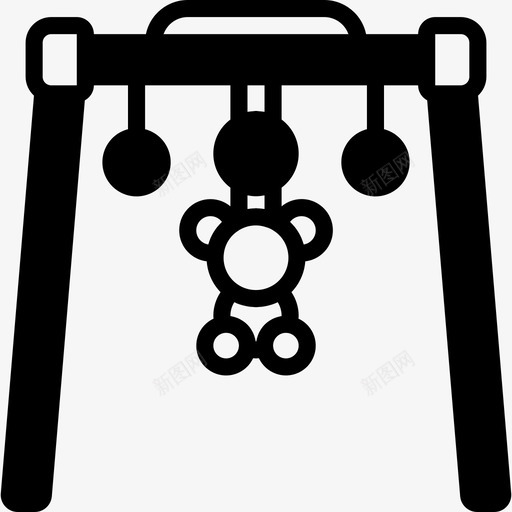 秋千玩具15填充图标svg_新图网 https://ixintu.com 填充 玩具15 秋千
