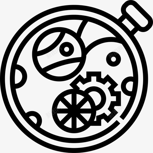 钟表零件钟表匠直线型图标svg_新图网 https://ixintu.com 直线型 钟表匠 钟表零件