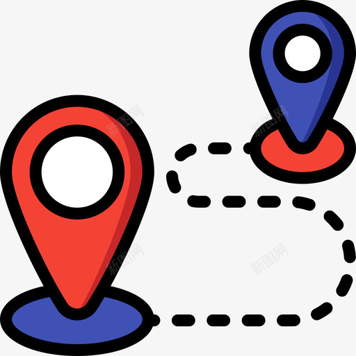 Gps地理5线性颜色图标svg_新图网 https://ixintu.com Gps 地理5 线性颜色