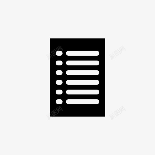 许愿单业务支票图标svg_新图网 https://ixintu.com 业务 支票 核对表 菜单 表格 许愿单 黑色星期五字形