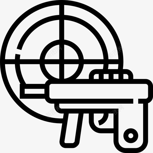 森林彩弹和bb枪手直线型图标svg_新图网 https://ixintu.com 彩弹和bb枪手 森林 直线型