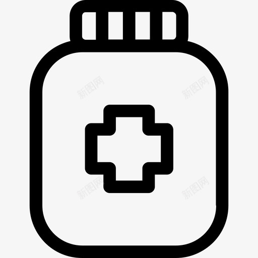 药丸医用66线性图标svg_新图网 https://ixintu.com 医用66 线性 药丸
