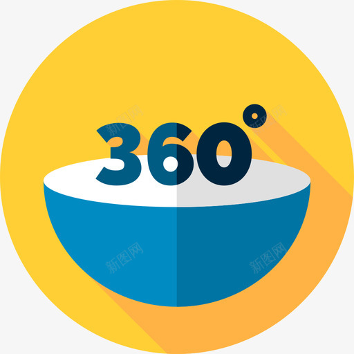 360度360度视图6平面图标svg_新图网 https://ixintu.com 360度 360度视图6 平面