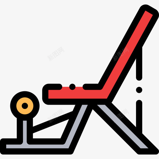 机器健身器材6线颜色图标svg_新图网 https://ixintu.com 健身器材6 机器 线颜色