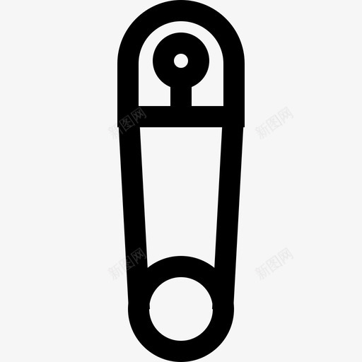 安全别针diy工艺品3线状图标svg_新图网 https://ixintu.com diy工艺品3 安全别针 线状