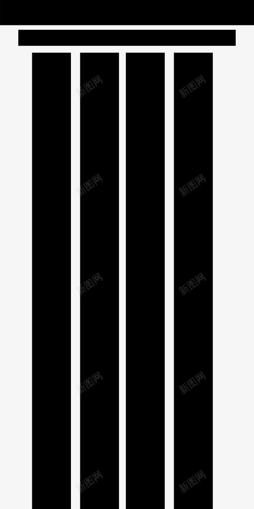 立柱要素基础图标svg_新图网 https://ixintu.com 判断 基础 立柱 要素