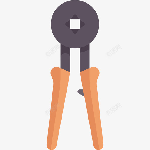 剥线钳电工工具和元件2扁平图标svg_新图网 https://ixintu.com 剥线钳 扁平 电工工具和元件2