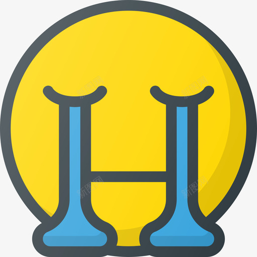 哭泣表情符号22线性颜色图标svg_新图网 https://ixintu.com 哭泣 线性颜色 表情符号22