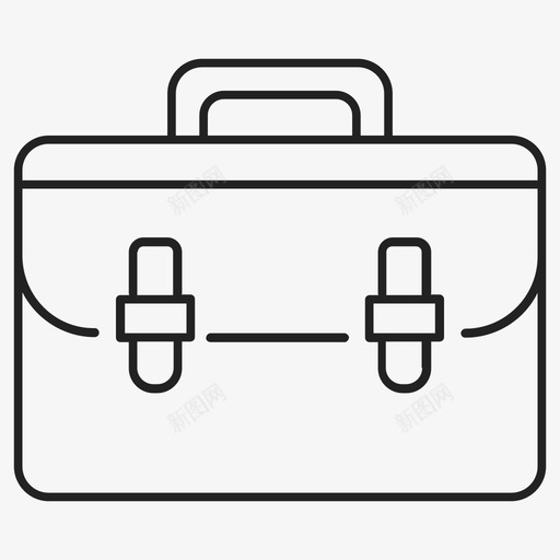 公文包电脑包信使包图标svg_新图网 https://ixintu.com 书包 信使包 公文包 电脑包