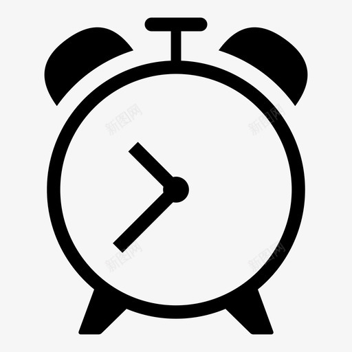 闹钟时间钟表图标svg_新图网 https://ixintu.com 叫泡泡闹钟 时间 钟表 闹钟