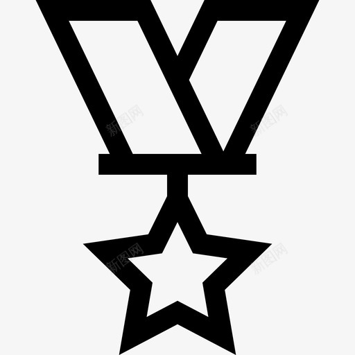 勋章军事2级直系图标svg_新图网 https://ixintu.com 军事2级 勋章 直系