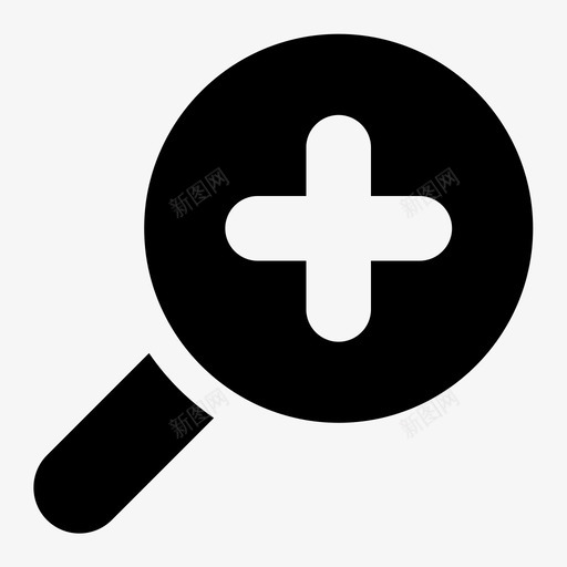 缩放工具放大标志放大镜工具图标svg_新图网 https://ixintu.com 打印房子字形图标 放大 放大标志 放大镜工具 缩放工具