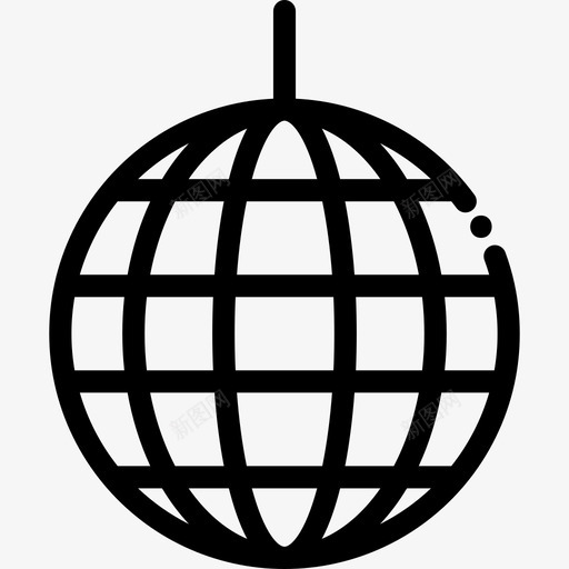 迪斯科舞会新年直系图标svg_新图网 https://ixintu.com 新年 直系 迪斯科舞会