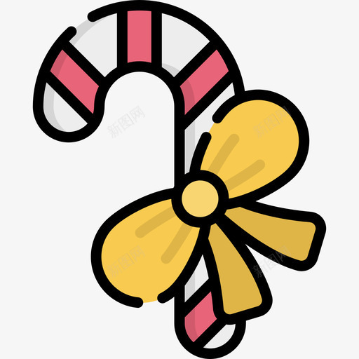 CandyCane圣诞91线性颜色图标svg_新图网 https://ixintu.com CandyCane 圣诞91 线性颜色