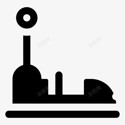 躲避车游乐园儿童游戏图标svg_新图网 https://ixintu.com 儿童游戏 游乐园 游乐园雕文图标 玩具车 赛车 躲避车
