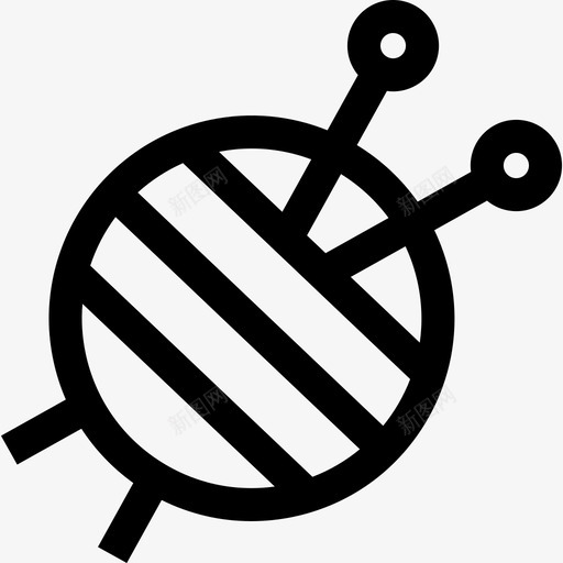 针织寒假9直线型图标svg_新图网 https://ixintu.com 寒假9 直线型 针织