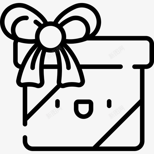 礼物新年3直系图标svg_新图网 https://ixintu.com 新年3 直系 礼物